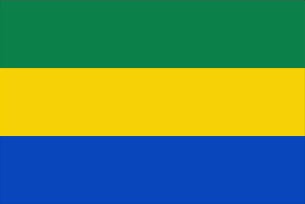 Gabon Handwaver Flag – Flags Ireland Prospect Design
