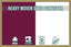 Maroon & White Coloured Flag