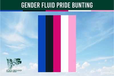 Wimpelkette mit Genderqueer-Flagge