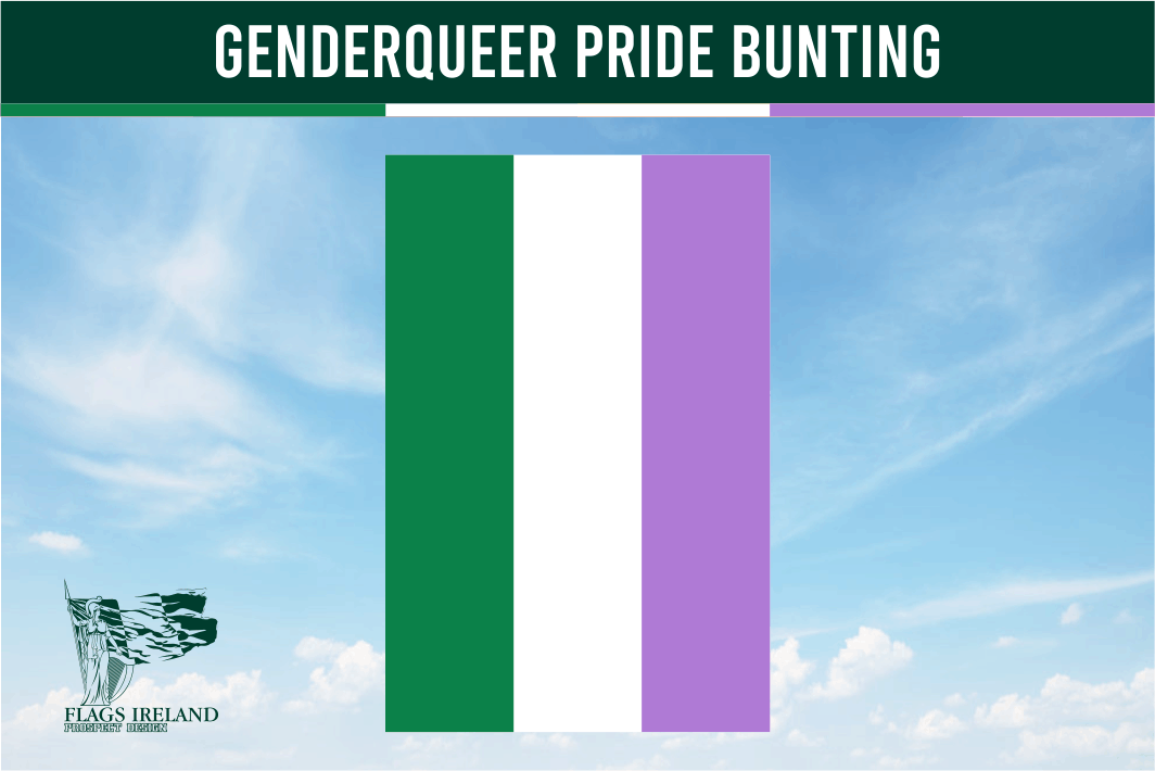 Genderqueer Pride Bunting Flags Ireland Prospect Design 8732