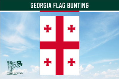 Wimpelkette mit Georgia-Flagge