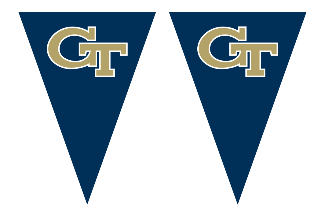 Georgia Tech Yellow Jackets Football Team Bunting