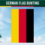 Wimpelkette mit deutscher Flagge