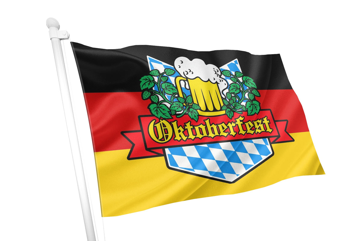 Bandeira Azul e Branca da Oktoberfest