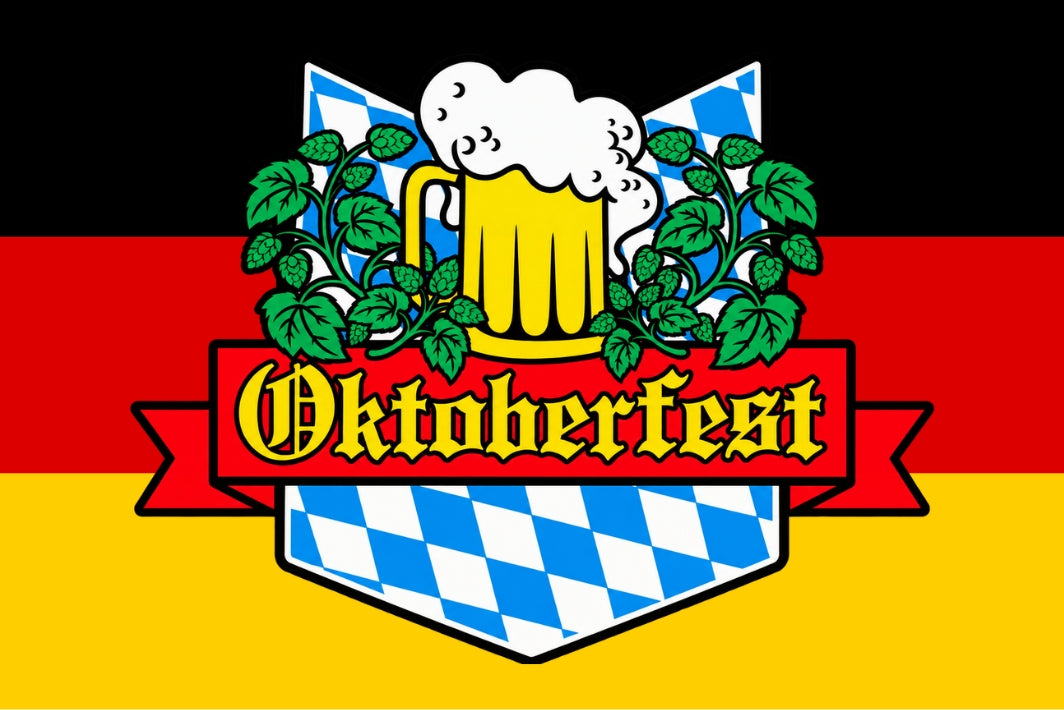 Bandeira Azul e Branca da Oktoberfest