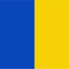 Blue & Golden Yellow Coloured Flag