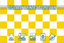 Bandeira quadriculada xadrez amarela e branca dourada