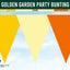 Golden Garden Party Bunting
