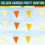 Golden Garden Party Bunting