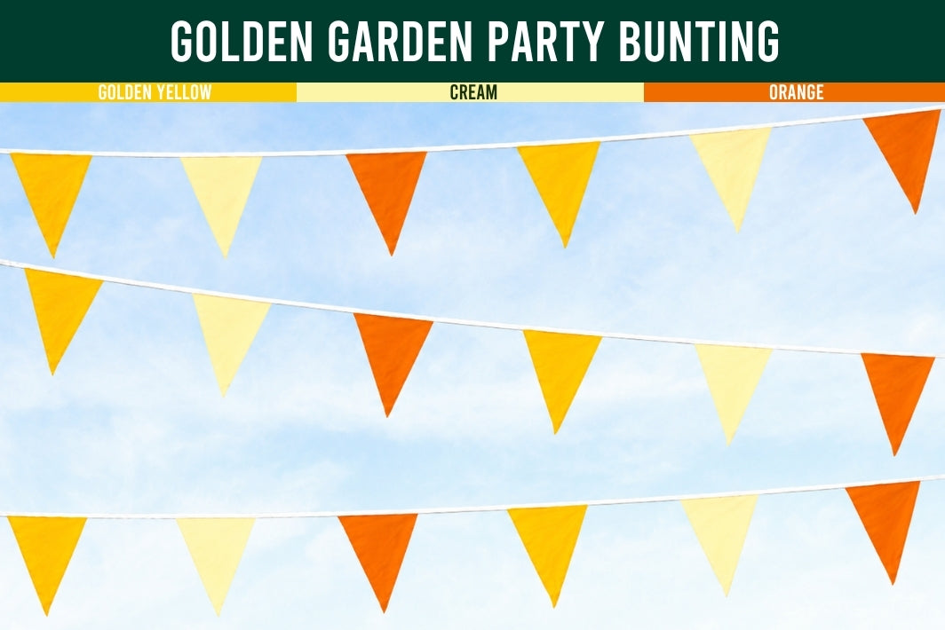 Golden Garden Party Bunting