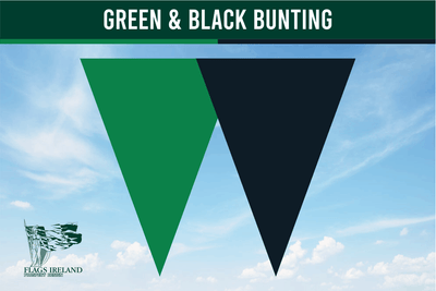 Green(National) & Black Colour Bunting