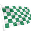 Green(national) & White Chequered Flag