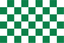 Green & White Chequered Handwaver Flag