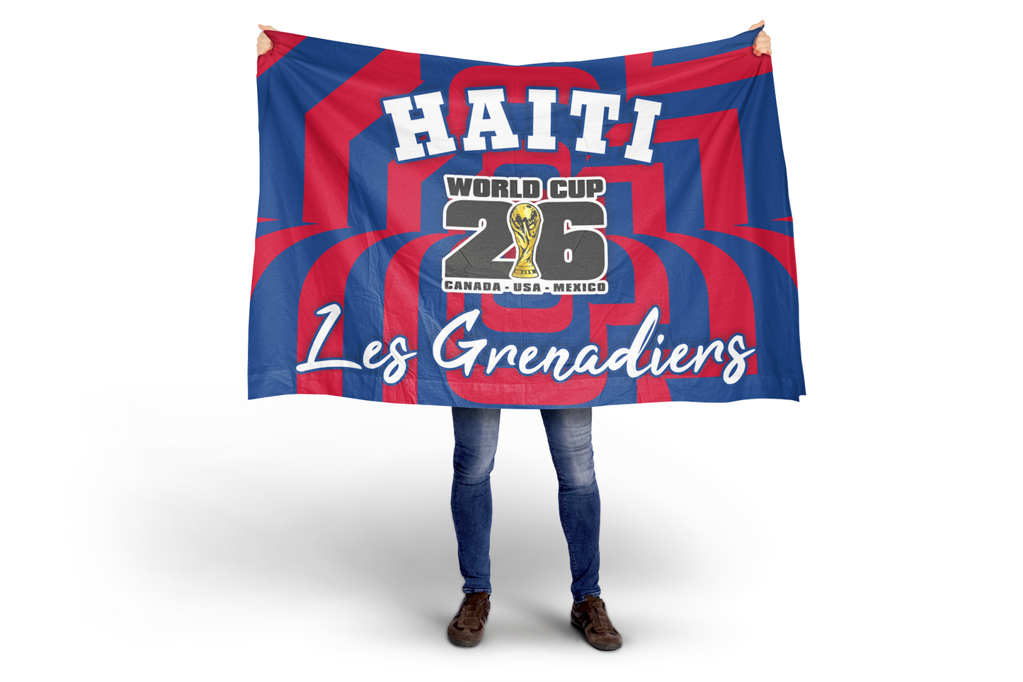 Haiti World Cup 2026 Football Supporter Flag