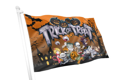 Halloween Trick or Treat Flag