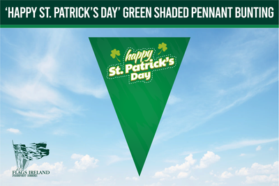 'Happy St. Patrick's Day' Green Shaded Bunting