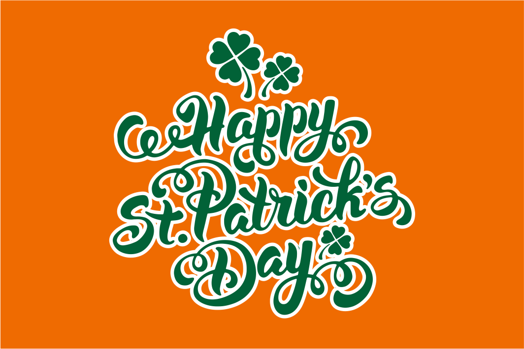 Patrick Orange Color 'Happy St. Patrick's Day' Orange Flag – Flags Ireland Prospect Design