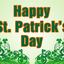 'Happy St. Patrick's Day' Wild Shamrock Hand Waver Flag