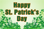 'Happy St. Patrick's Day' Wild Shamrock Hand Waver Flag