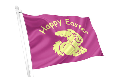 Happy Easter Bunny Flag