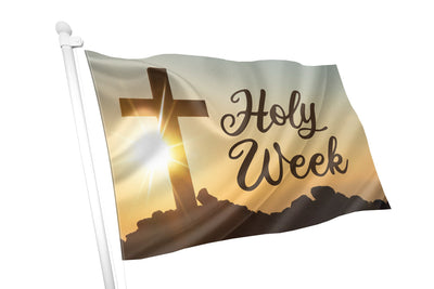 Holy Week Sun & Cross Flag