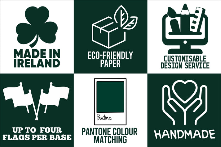 Custom Table Flags – Eco Paper, Double-Sided, Irish-Made – Flags ...