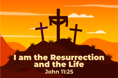 I am the Resurrection and the Life Flag