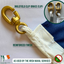 This image shows the Brass Inglefield Clip Flag Finish with a reinforced white tape pocket. As used by the Irish Naval Services