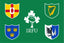 Bandeira de rugby das quatro províncias da Irlanda