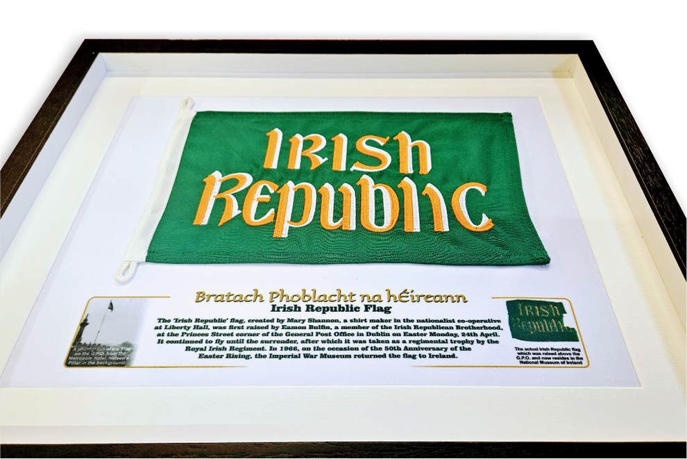 Framed Irish Republic Flag | Made in Dublin | Celebrate Ireland’s 1916 ...