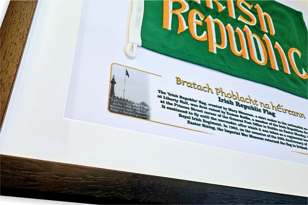 Framed Irish Republic Flag | Made in Dublin | Celebrate Ireland’s 1916 ...
