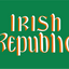 Irish Republic Text Flag