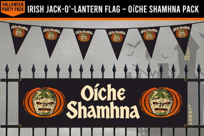 Irish Jack-o’-Lantern Flag – Oíche Shamhna Pack