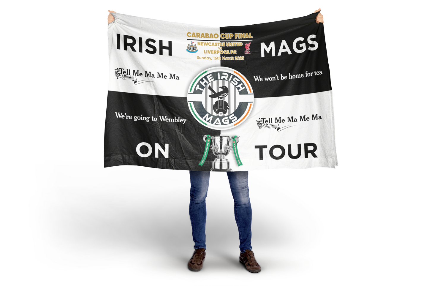 Irish Mags On Tour - League Cup Final Flag