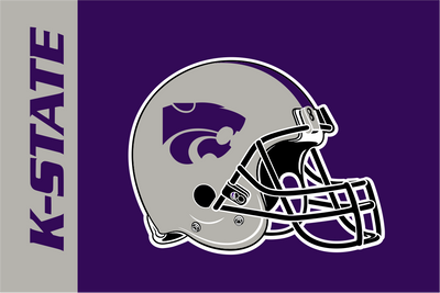 Kansas State Helmet Crest Flag