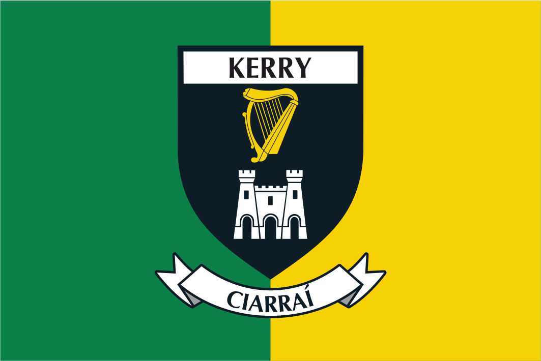 Kerry County Crest Handwaver Flags