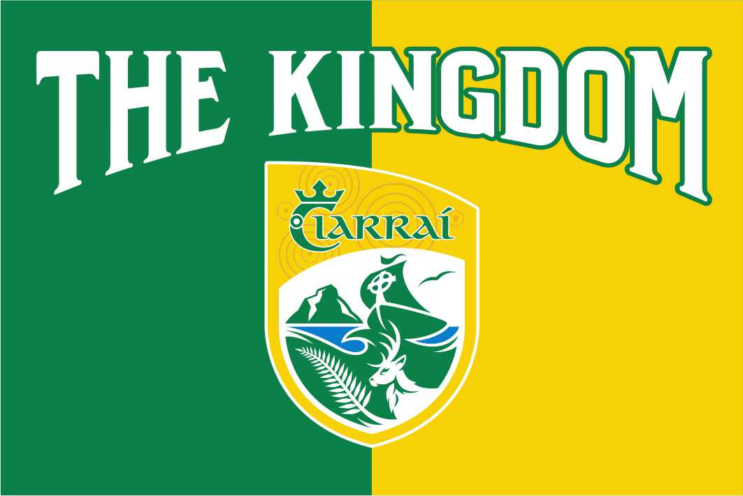 Kerry GAA Crest 'The Kingdom' Handwaver Flag