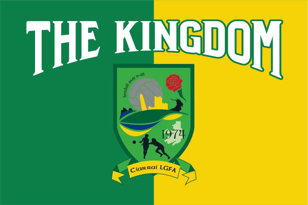 Kerry LGFA Crest 'The Kingdom' Handwaver Flag
