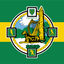 Kerry GAA Classic Crest Green and Gold Flag