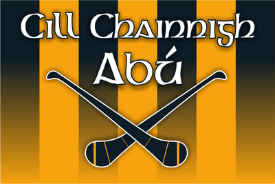 Kilkenny ''Cill Chainnigh Abú'' Striped Hurling Supporter Flag