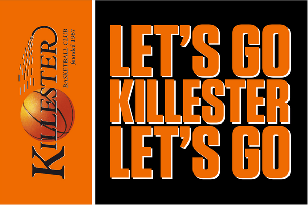 Killester Basketball LET'S GO Flag | High-Quality & Customisable | Made ...