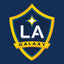 LA Galaxy logo on a blue background
