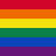 Rainbow Pride Hand Waver Flag