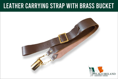Leather Carrying Strap with Brass Bucket