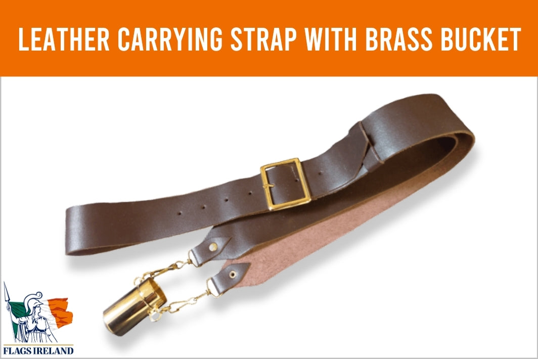 Leather Carrying Strap With Brass Bucket