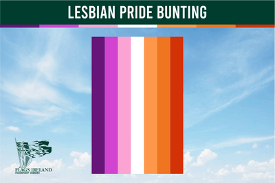 Wimpelkette mit Lesben-Gemeinschaftsflagge