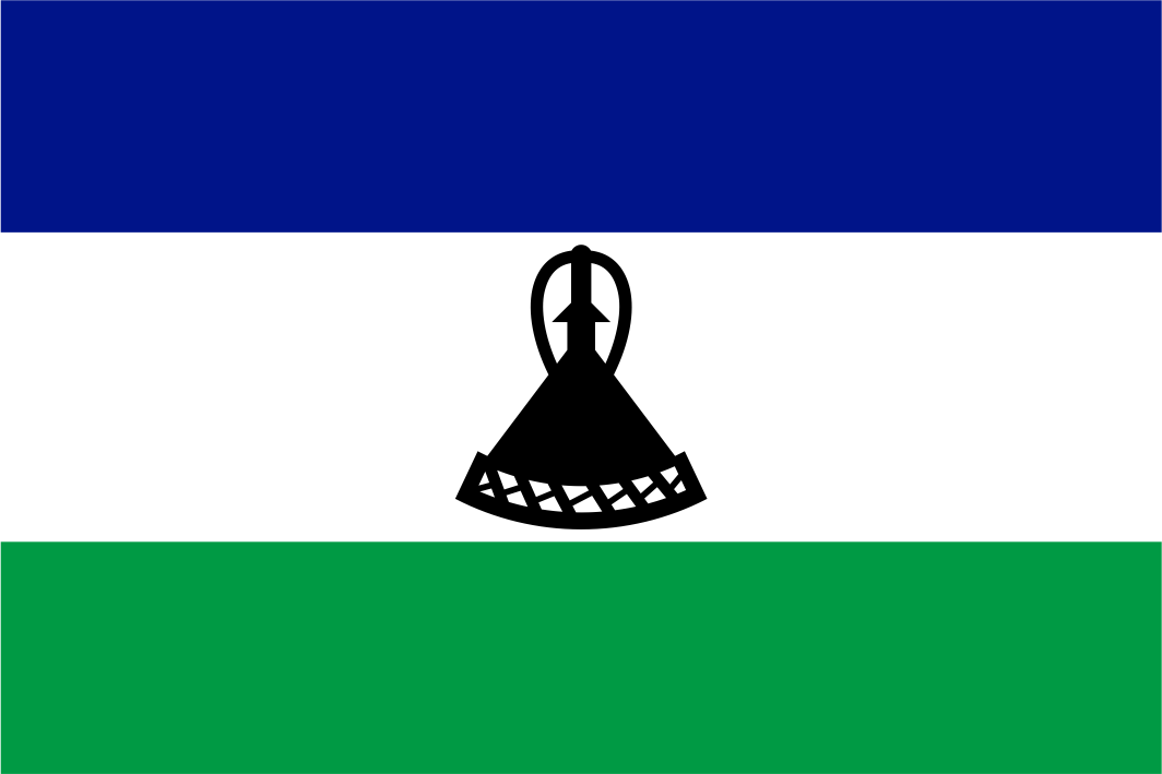 Lesotho Handwaver Flag