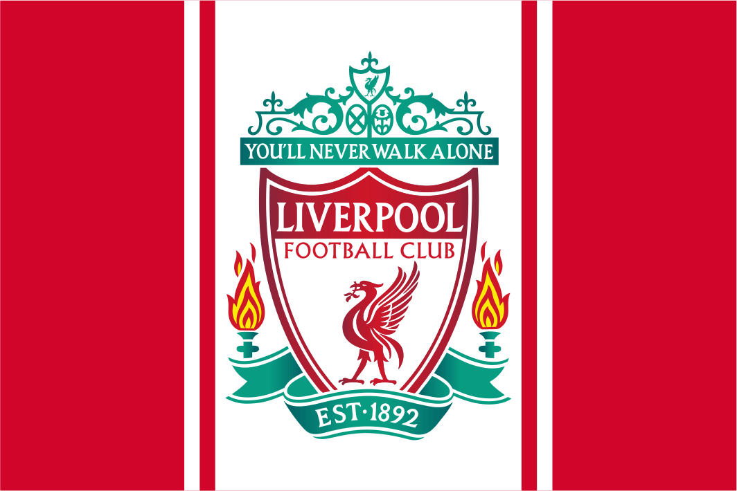 Liverpool FC Crest - Red & White Background