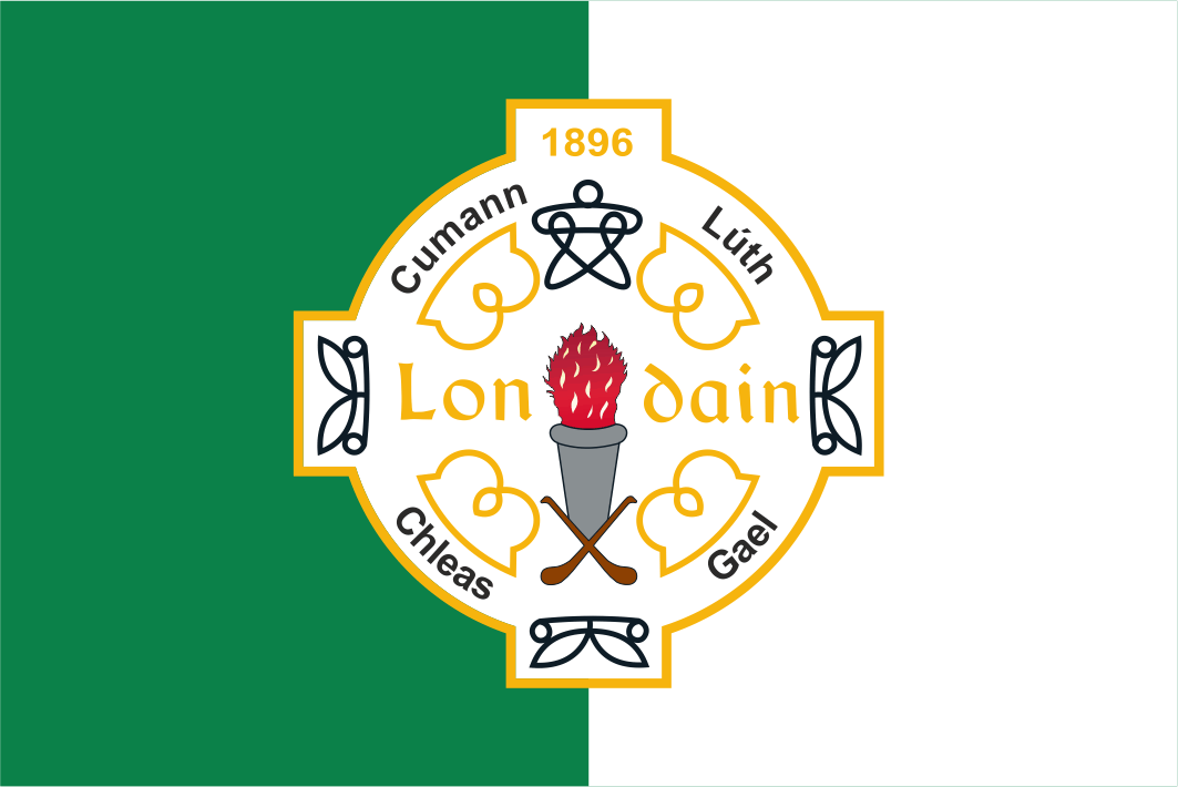 London GAA Crest Handwaver Flag