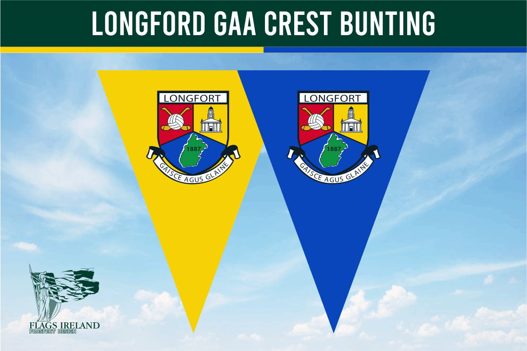 Longford GAA Crest Bunting